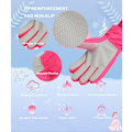 Miniatyrbillede 4 af 6: Sneglehandsker til Børn, Vintervarme Vandafvisende Handsker til Ski, Snowboard, Cykling, Kørsel, Udendørsaktiviteter, Børne Vinterhandsker, Vanter Pink S