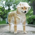Miniatyrbillede 4 af 4: Hunde Regnfrakke. Vandtæt Bavoe Pet Regnfrakke Med Hætte. Let
