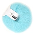 Miniatyrbillede 10 af 10: Populær blød mohair pashm strik angora lang uldgarn varm (lyseblå)