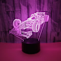Miniatyrbild 4 av 6: Racing nattlampa, 3D Illusion Led-lampa, 7 färger dimbar