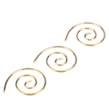 Miniatyrbillede 4 af 10: 3 stk. spiral kabel strikkepind letvægts praktisk rustfrit stål husholdning strikkepind til DIY tørklæder sjaler hatte guld