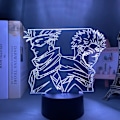 Miniatyrbillede 1 af 7: JK Figurlamper Legetøj til Drenge, Anime Gave Lampe Fødselsdag Dekorationer, Gojo Itadori Yuji Manga Merch Lampe Lysgaver