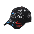 Unisex Graffiti Baseball Cap, K-pop Boys Udendørs Snapback Ha N