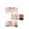 Miniatyrbild 4 av 5: Barn Satin Pyjamas Långärmad Cartoon Set,XL (Björn)