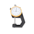Pikkukuva 2 / 10: Paksuusmittari Testeri Dial Flat Head Kasvisparkittu Nahka DIY Mittaustyökalu 0-20mm