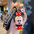 Miniatyrbild 1 av 6: Söta Cartoon Nyckelringar för Flickor Pojkar, Ryggsäck Nyckelring Tillbehör Handledsrem Nyckelring Bil Charm, Överraskning Jul, Semester och Födelsedagspresenter Minnie
