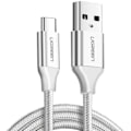 Miniatyrbild 1 av 5: Flät USB Type-C laddnings- och datakabel, vit, 1 meter