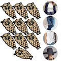 Pikkukuva 10 / 10: 10 kpl Pöllö Kirjailtu Patch Kulta Pieni Eläin Pöllö Vaatteet Applique Merkki Vaatteille Mekko Laukku