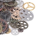 Pikkukuva 6 / 6: 100g Steam Punk -vaihteet DIY-värisekoitus Antiikkiset metalliset Steampunk-vaihteet Glamour-riipuskello Kellon ratasvaihde askarteluun