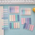 Miniatyrbillede 7 af 10: 100 ark Page Makers 5 farver Hurtig mærkning Fast klæbning Træk ud indeks Sticky Notes til kontor og skolebrug Varm farve
