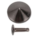 Pikkukuva 5 / 10: 18mm nahkaiset niitit, ruostumattomat, haalistumattomat, kestävät raudanitit, DIY-nahkaniitit, rannekkeet, hatut, vyöt, harmaa