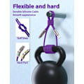 Miniatyrbilde 4 av 7: 240W 4-i-1 USB-C-kabel, Multiladerkabel med pustelys, PD 5A Multi Rask lading & Datasynkronisering Silikon Kompatibel for iPhone Samsung Laptop Purple 1m
