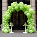 Miniatyrbillede 6 af 8: 130 stk. grønne balloner i forskellige størrelser 18\" 12\" 10\" 5\" ballonbue guirlande sæt perfekt til fødselsdagsfest, dimission, babyshower, bryllup, ferie D Green