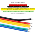 Miniatyrbilde 9 av 11: 47 tommers 12V Universal RGB Flytende LED Bil Bakluke Bakluke Stripe Lys Brems Kjøring Svingsignal