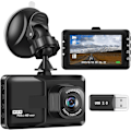 Pikkukuva 1 / 7: Auton kojelautakamera, Dashcam 1080P FHD Dash Cam Etu 3 tuuman näytöllä Kojelautakamera 120° laajakulmalla, Super Night Vision, Loop-tallennus, Motio