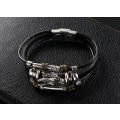 Miniatyrbild 2 av 8: Herrar Vintage Läder Armband Rep Armband Bangle