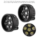 Miniatyrbillede 8 af 11: 1 Par 18W LED Arbejdslys Rundt LED Kørelys Spotlight Passer til Offroad Lastbiler Motorcykler
