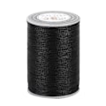 Miniatyrbillede 1 af 3: 50m/Rulle 0,8mm DIY Håndværk Håndsyning Stingning Læder Vokset Tråd Snor Polyester (Sort)