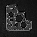 Pikkukuva 7 / 10: Kirkas akryylinen ympyrän kulman reikäompelumalli Stencil Nahkapaikannustyökalu (Tyyppi A)