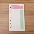Pikkukuva 4 / 8: 45 kpl irtonaisia täyttöpaperia 6 rengaskansioon (A6 kuukausisuunnitelma)