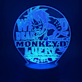 Miniatyrbild 1 av 7: One Piece Luffy 3D Illusion Nattlampa Smart Touch, RG