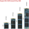 Miniatyrbilde 3 av 5: M.2 NGFF SATA SSD-adapterkort for oppgradering av 2012 MacBook AIR A1465 A1466