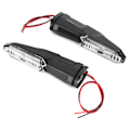 Miniatyrbild 3 av 11: 2 st 12V LED Blinkers Amber Färg Passar Kawasaki Z250 Z800 Z900 Z900RS Z1000 Transparent Lins