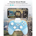 Miniatyrbild 5 av 7: iPhone-kontroller med telefonklämma, trådlös Bluetooth-spelkontroll för iPhone/Apple Arcade MFi-spel/PC/Switch/Steam med makro/lås joystick Sp Blue