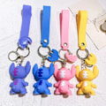 Pikkukuva 5 / 9: Piirroshahmo avaimenperät tytöille ja pojille, söpö Kawaii avaimenperä, reppuavaimenperä tarvikkeet ranneke avaimenperä auton riipukset, yllätys syntymäpäivälahjat Yellow