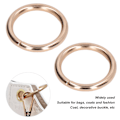 Miniatyrbilde 3 av 5: 50 stk metallringer 15x3mm jernmateriale robust holdbar multifunksjonell utsøkt O-ringer metall Gold