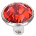 Miniatyrbilde 10 av 10: 50 sett Rhinestone Nagler Krystall Diamant Nagler Lær Håndverk Veske Klær Dekorasjon 8mm Sølv Kant Rød Diamant