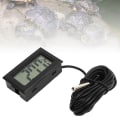 Miniatyrbild 2 av 6: Svart LCD inbyggd elektronisk digital termometer vattentät sond temperaturmätare för inkubator