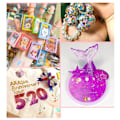 Miniatyrbild 3 av 6: 12 rutnät glitter paljetter set handgjorda DIY nagelkonst glitter paljetter dekaler set 3D nagelkonst dekorationer Silver
