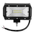 Miniatyrbillede 3 af 11: 240W 2-Rækkers 5 tommer Aluminium Bil LED Arbejdslys Bar Auto Kørsel Lampe Sort