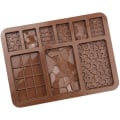 Miniatyrbild 4 av 5: Silikonform för choklad, gelé, block, bar, epoxi, isbricka, fond