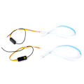 Miniatyrbilde 1 av 11: 1 Par 60cm LED Dagkjørelys Guide Stripe Bar Hvit Gul Lysfarge
