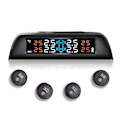 Miniatyrbild 3 av 11: USB Laddningsbar Solcellsbil TPMS Trådlöst Däcktryck HD Digital Display Automatisk Alarmverktyg