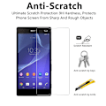 Miniatyrbild 5 av 5: Härdat glas för Sony Xperia T2 skyddsglas frontskydd