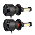 Pikkukuva 5 / 9: 2 kpl LED-ajovalot Auton ajovalot Lamppu 12V 24V 6500K
