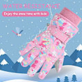 Miniatyrbilde 3 av 6: Skihansker for barn, vinterhansker for snø, vanntette og varme hansker for snowboard, aking Pink S