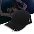 Pikkukuva 1 / 6: Unisex-urheilulippis, Snapback-juoksu, baseball, ulkoilu, kaareva, säädettävä, kesälippis, musta