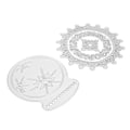 Miniatyrbillede 5 af 10: 2 stk. skæredåse DIY metal prægning kulstofstål skæremaskine til papirhåndværk blomsterudskæring