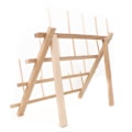 Miniatyrbild 5 av 10: Träfärgad 20 Spolar Kontråd Ställ Rack Fällbar Sömnad Broderi Förvaring Hållare Organizer