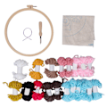 Miniatyrbild 1 av 10: Uggla Punch Needle Kit Rosa Uggla Mönster Handcraft DIY Broderi Korsstygn DIY Punch Needle Kit för Nybörjare Barn