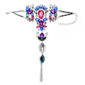 Miniatyrbild 1 av 5: Boho Rhinestones Statement Alloy Gemstone Anklet Summer Beac B