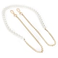 Miniatyrbild 4 av 10: Imitation Pearl Bead Handle Bag Chain Strap Replacement för Handbag Purse Wallet Crafts Making