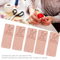 Miniatyrbillede 3 af 7: 100 stk. håndlavede etiketter i mikrofiber - holdbare, klare tryk, glatte, praktiske, prægede etiketter Pink