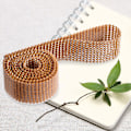 Miniatyrbillede 6 af 7: 3mm DIY 10 rækker imiteret diamant mesh wrap rulle krystal rhinsten bånd dekor (#01)