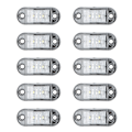 Miniatyrbilde 2 av 11: 10 stk 2LED Sidelys Blinklys 10-30V Vanntett for Baklys Lastebil Hvit