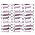 Miniatyrbild 5 av 10: 3 Set Pappersklämma Färgbelagd Kreativitet Styling Standard Kontorsmaterial Stora Lila